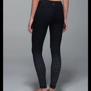 Lululemon Wunder Under Houndstooth ombré Leggings 8